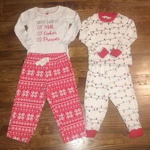 Two Pair of 2T Christmas PJs
